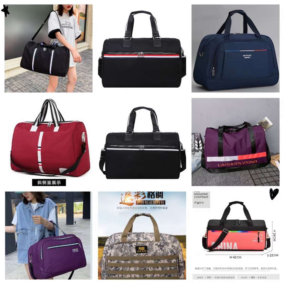 新款健身旅行包男女旅行大容量短途单肩斜挎手提旅行包详情图13
