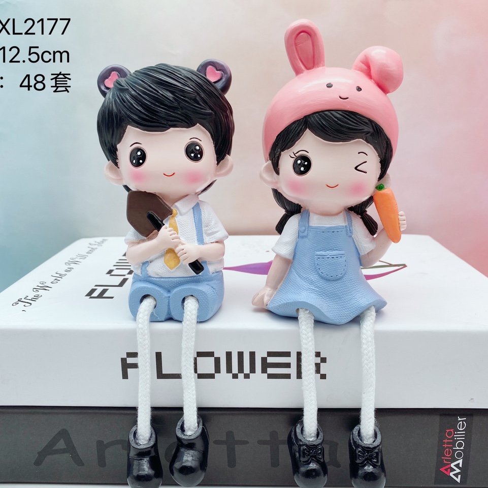 吊脚娃娃树脂创意摆件