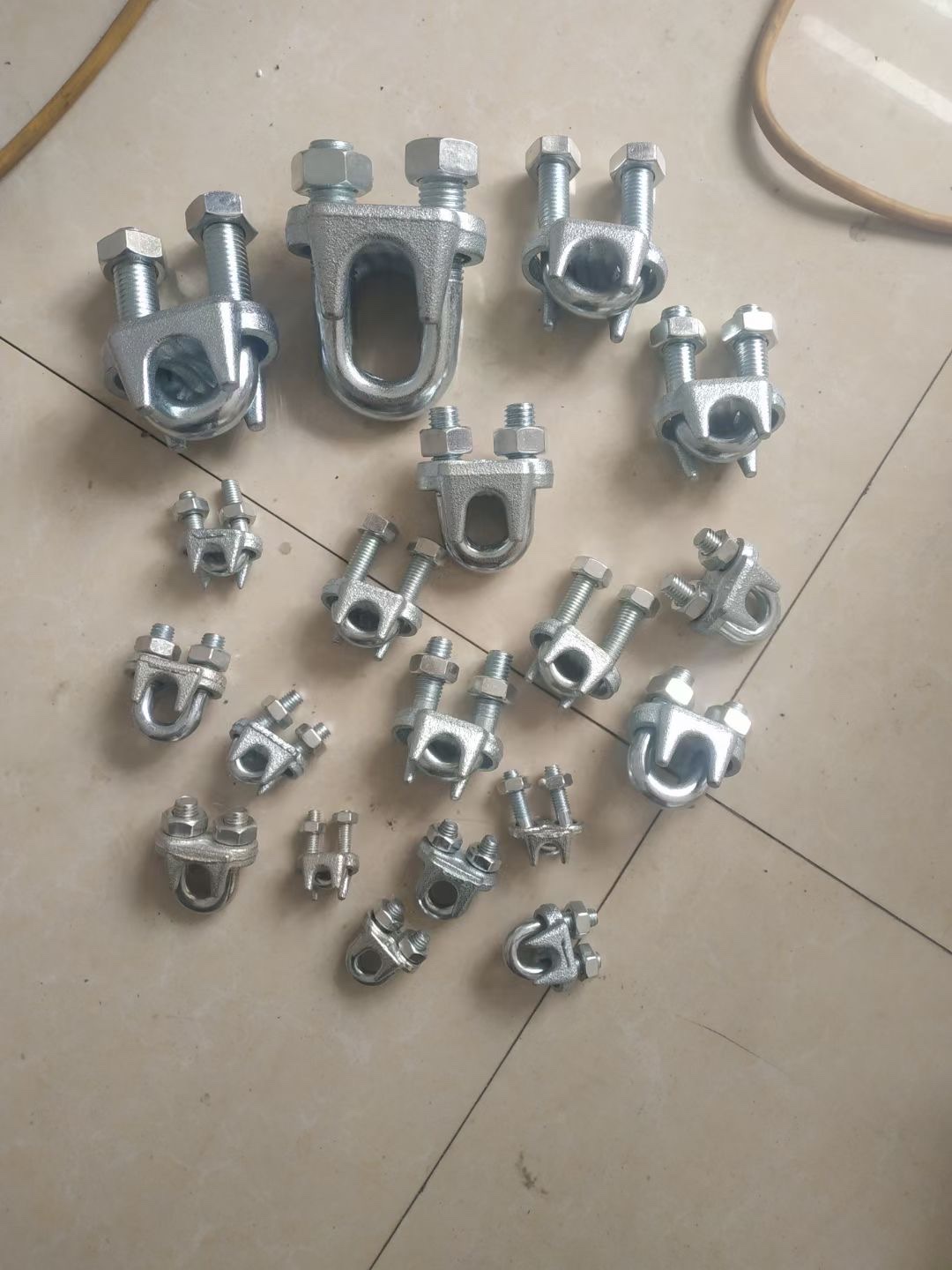 卡头 卡扣 741卡扣 A型卡头 索具 钢丝绳卡扣产品图