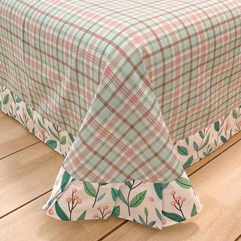 All-cotton Korean-style four-piece set of bedding, bed sheets and duvet covers, four pieces of bedding, bed sheets and duvet covers Item Picture