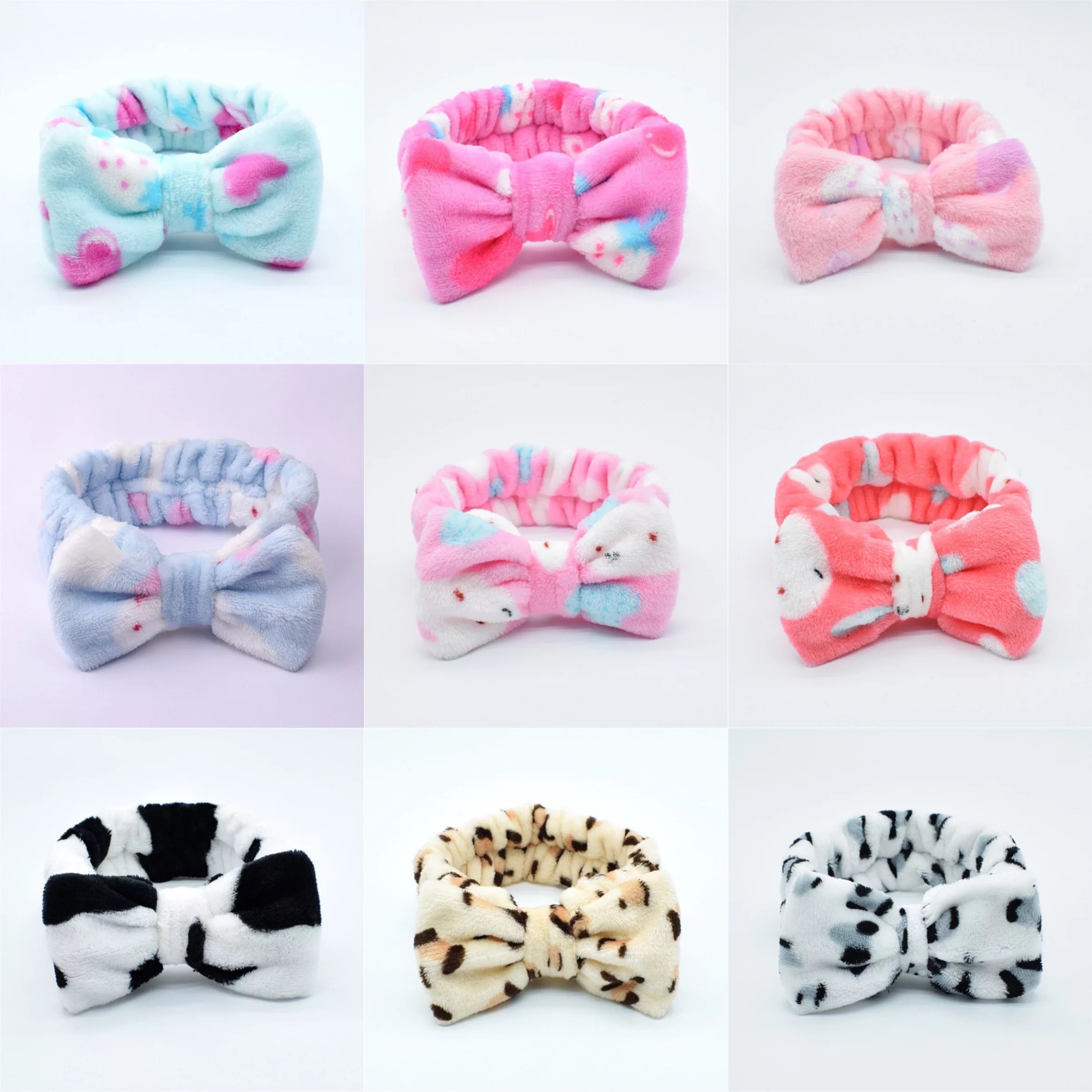 European and American bow face wash hair band detail image 5