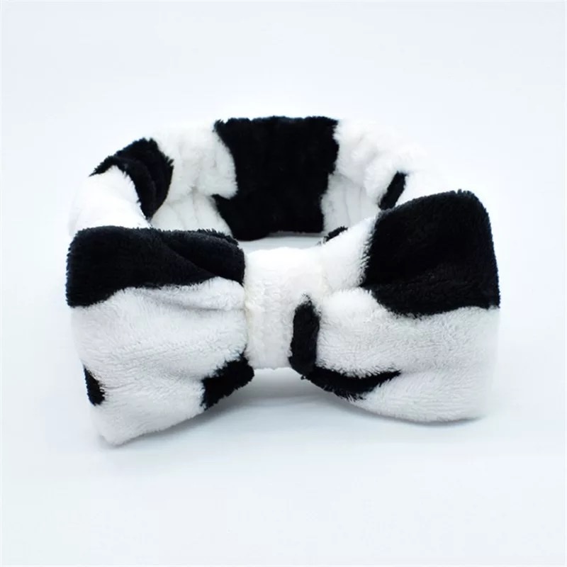 European and American bow face wash hair band detail image 10