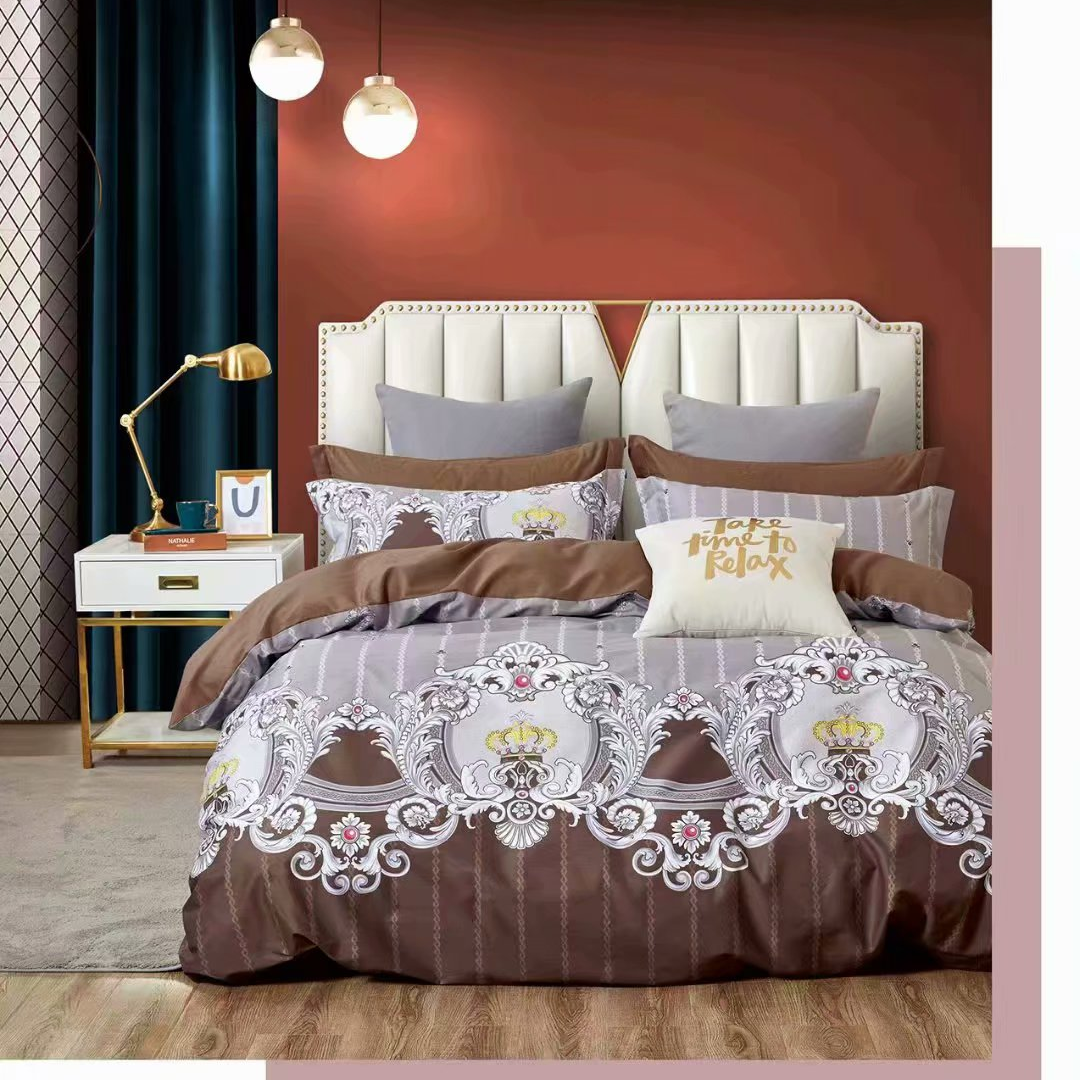 Retail and wholesale of pure cotton printed four-piece set Vittorika