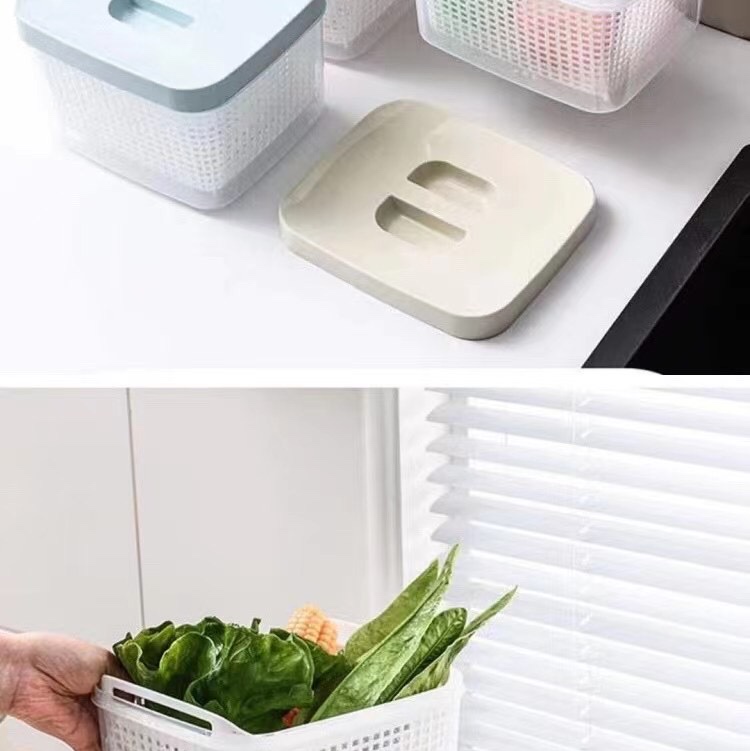 9530圆形带盖沥水筐  厨房收纳 日用百货 收纳 厂家直销 