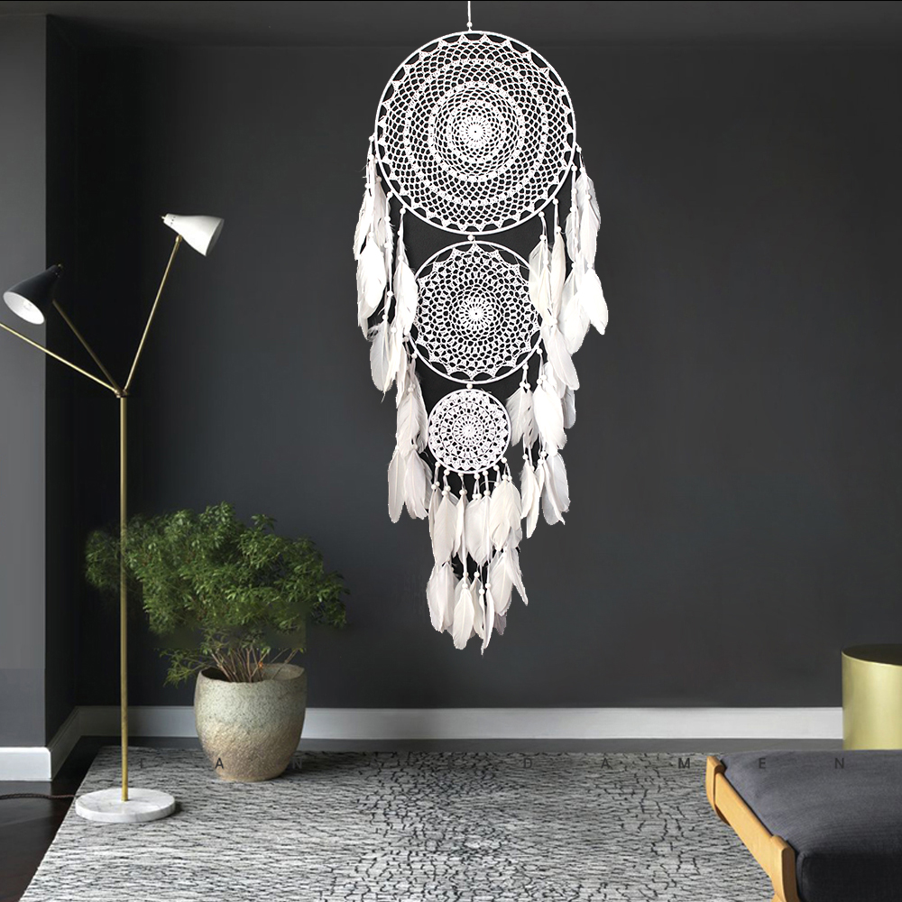 Three-ring dreamcatcher wind chime