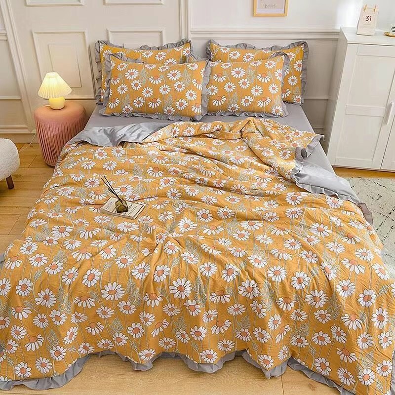 2021 New Factory Direct Retail Wholesale Washing Summer Quilt Four Sets 34