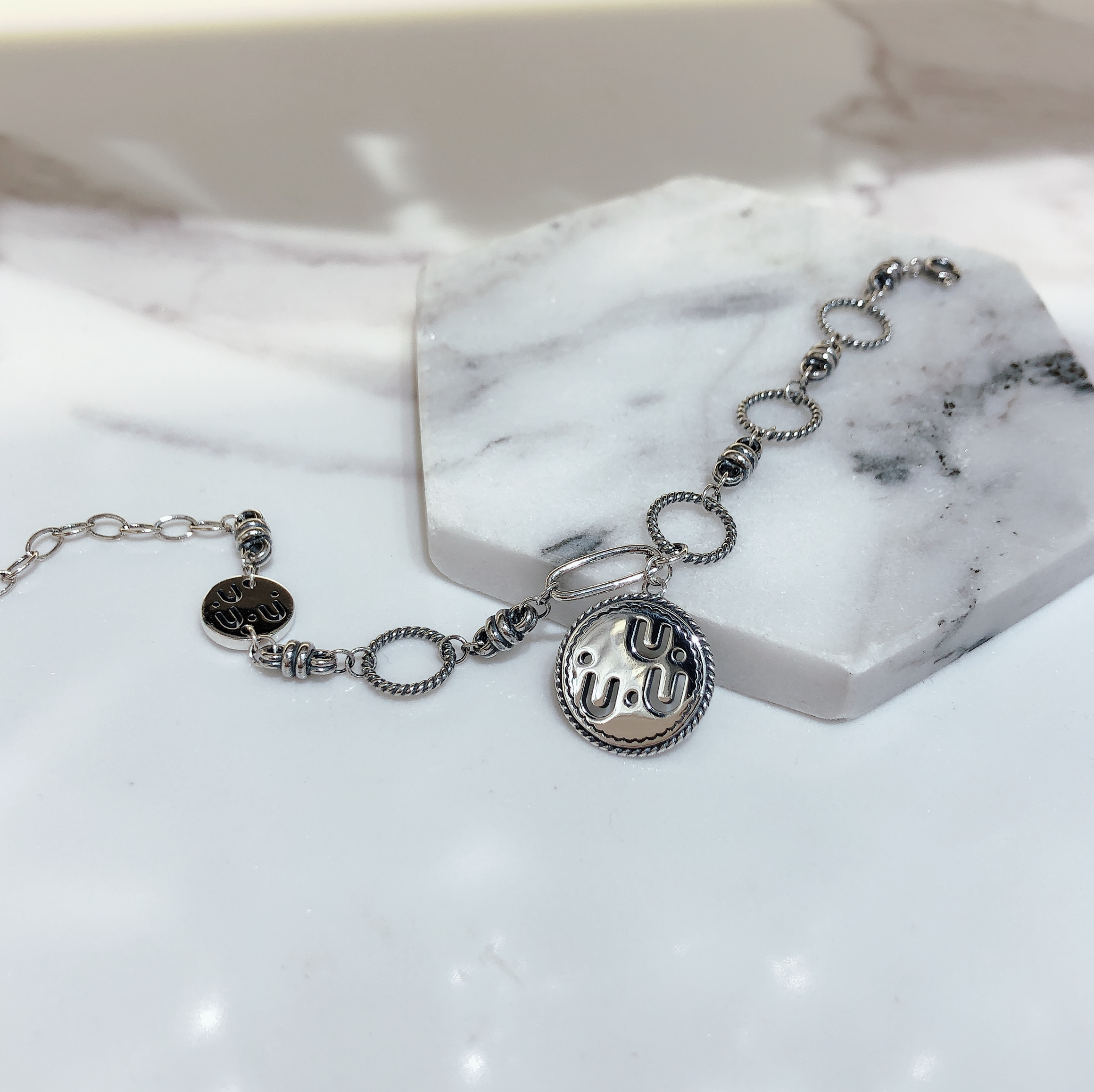 925纯银泰银复古系列手链产品图