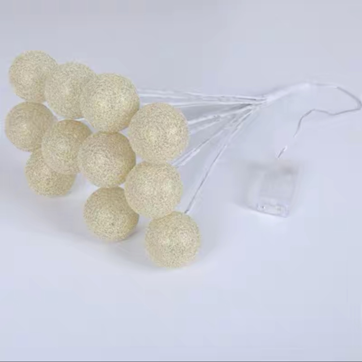 Douyin's same style of popular candy ball flower bouquet packaging, decorative lights, flower wrapping, fresh flower packaging material, 40cm high, 11 balls, 6cm gold