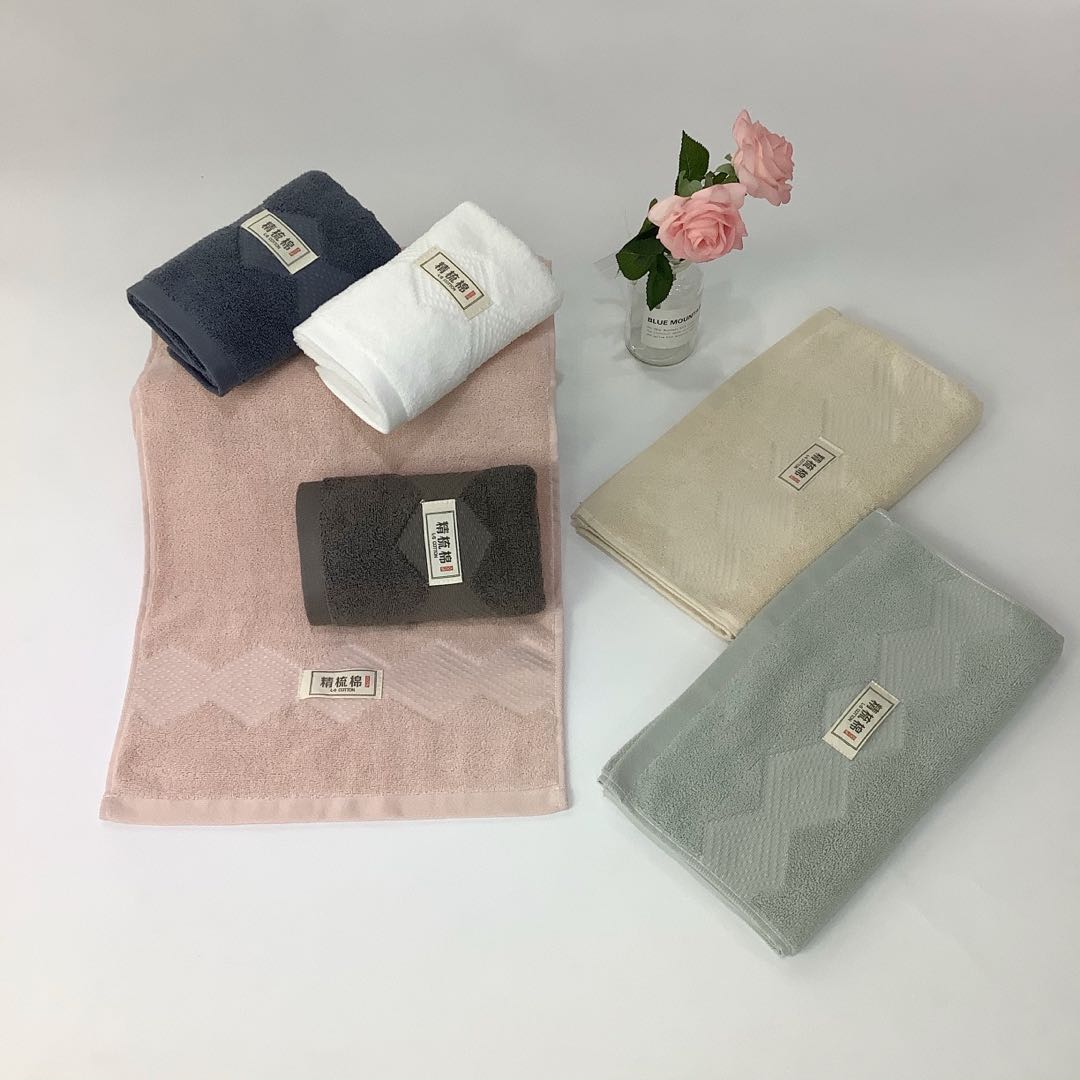 Combed cotton towel details Picture