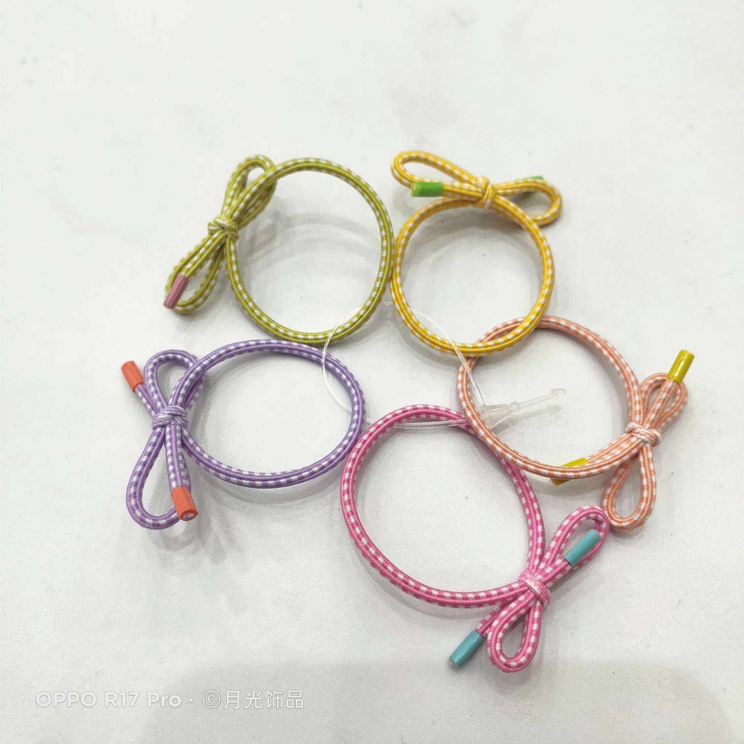 Korean-style trendy children's bow tie hair band hair band hair band leather case Item Picture