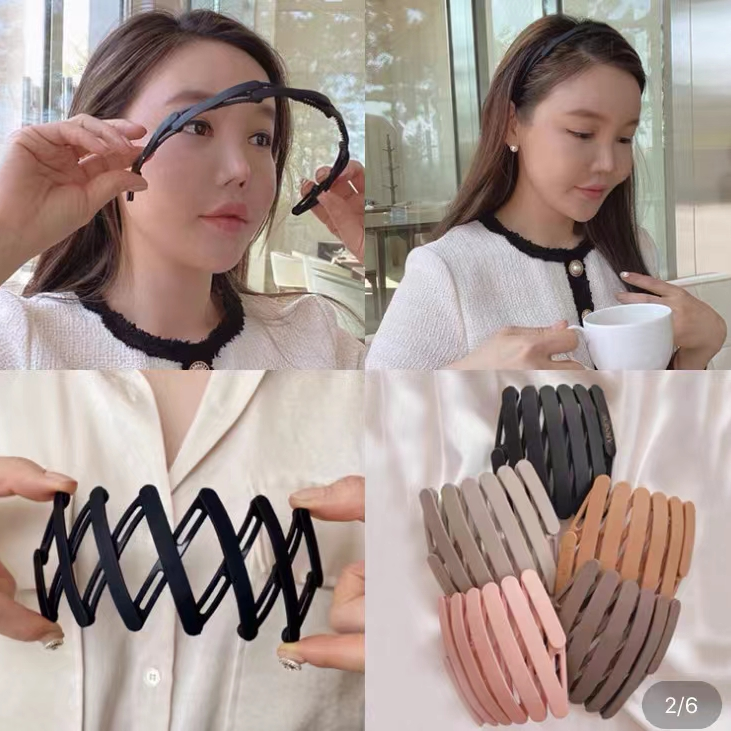 Plastic folding headband for cute girls