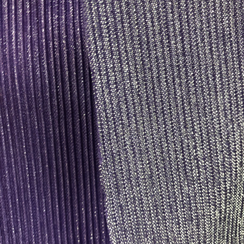 加厚亮丝绉紫色