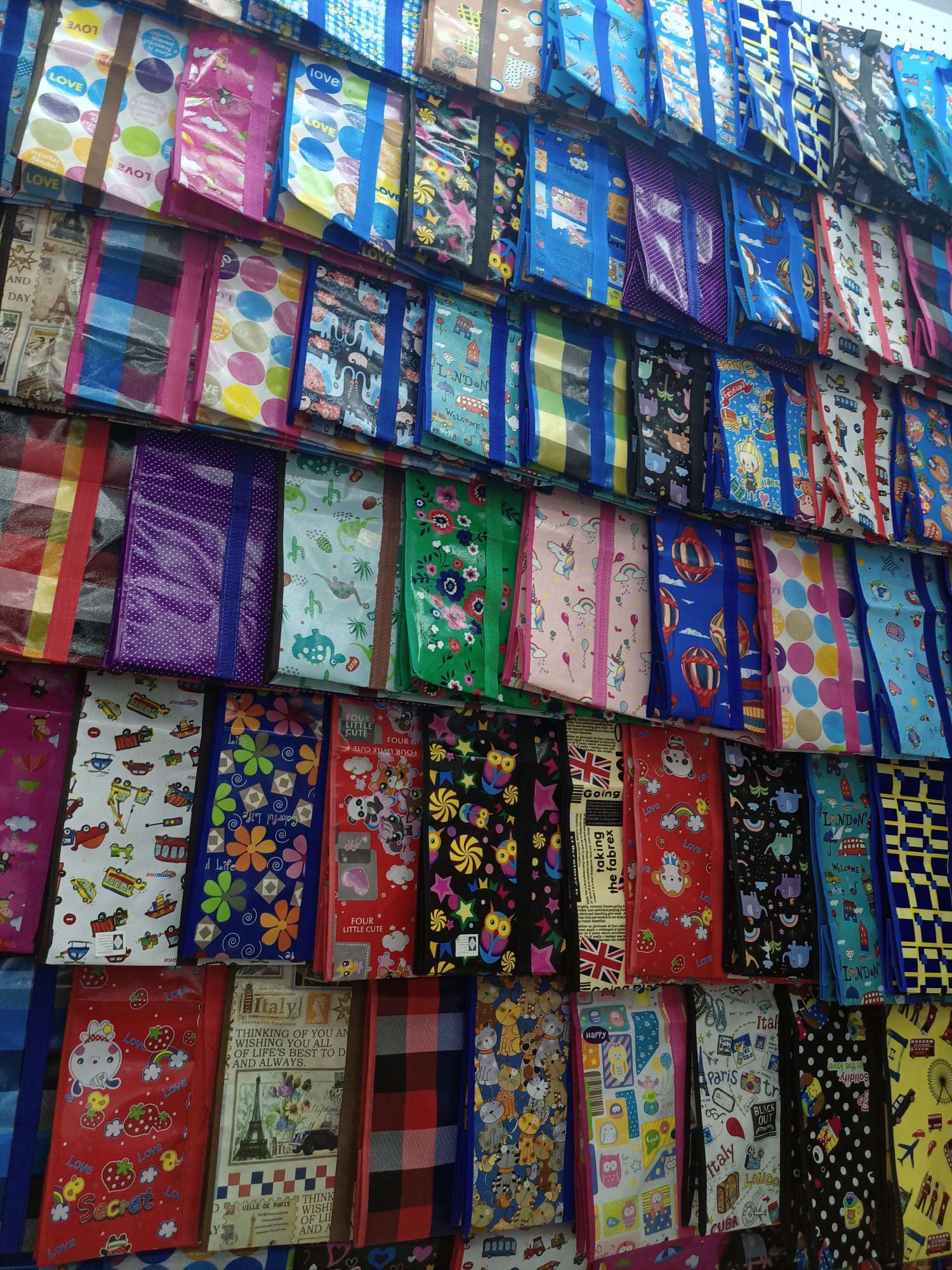 Non-woven fabric laminated bags, woven bags, storage bags, luggage bags, moving bags, cartoon bags, eco-friendly bags, cotton quilt bags, plastic bags, pp bags, 70*70*27 detail image 2