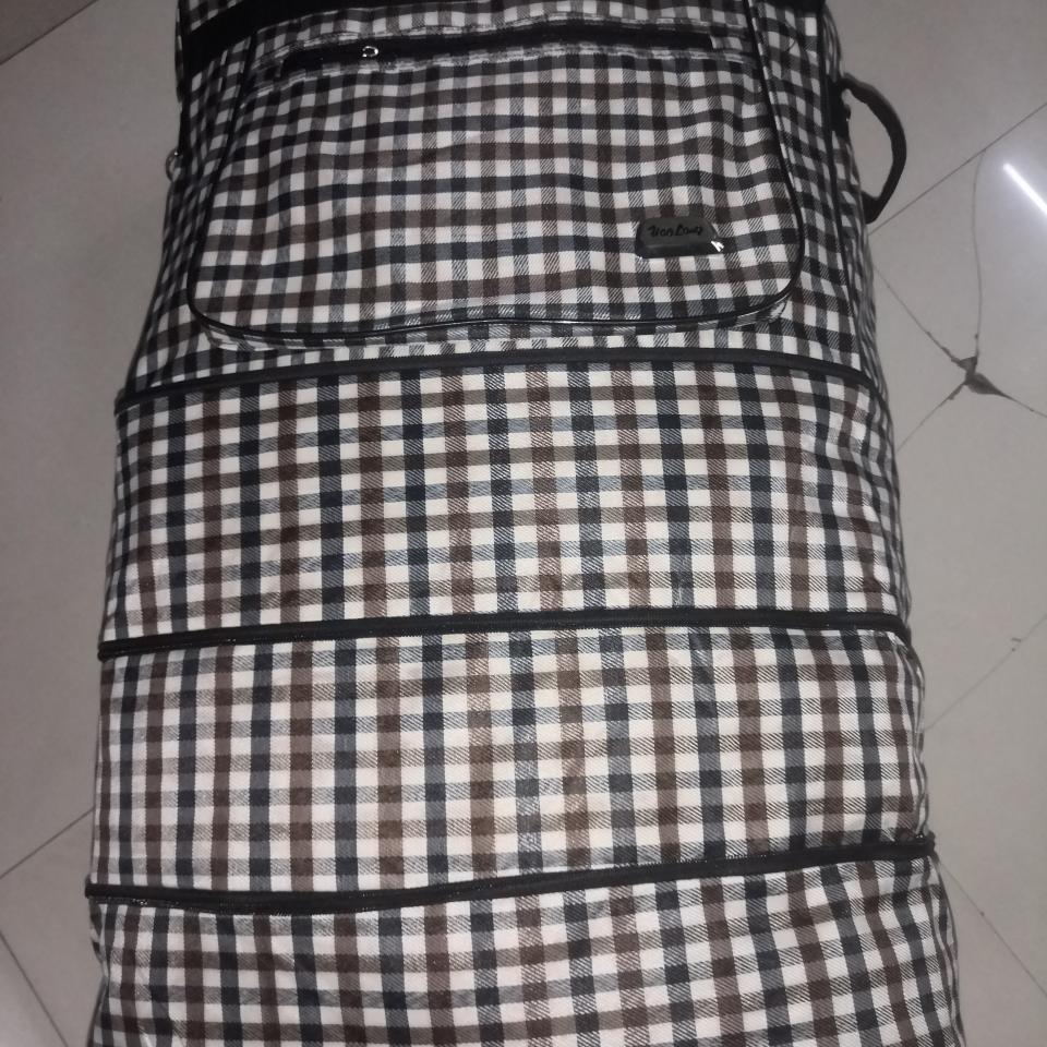 Plaid Wheel Package With 3-Ply Zipper