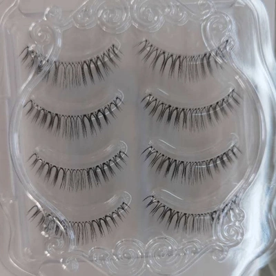 Hand Sharpened False Eyelashes Natural Single Cluster Eyelashes Glue-Free Self-Adhesive False Eyelashes