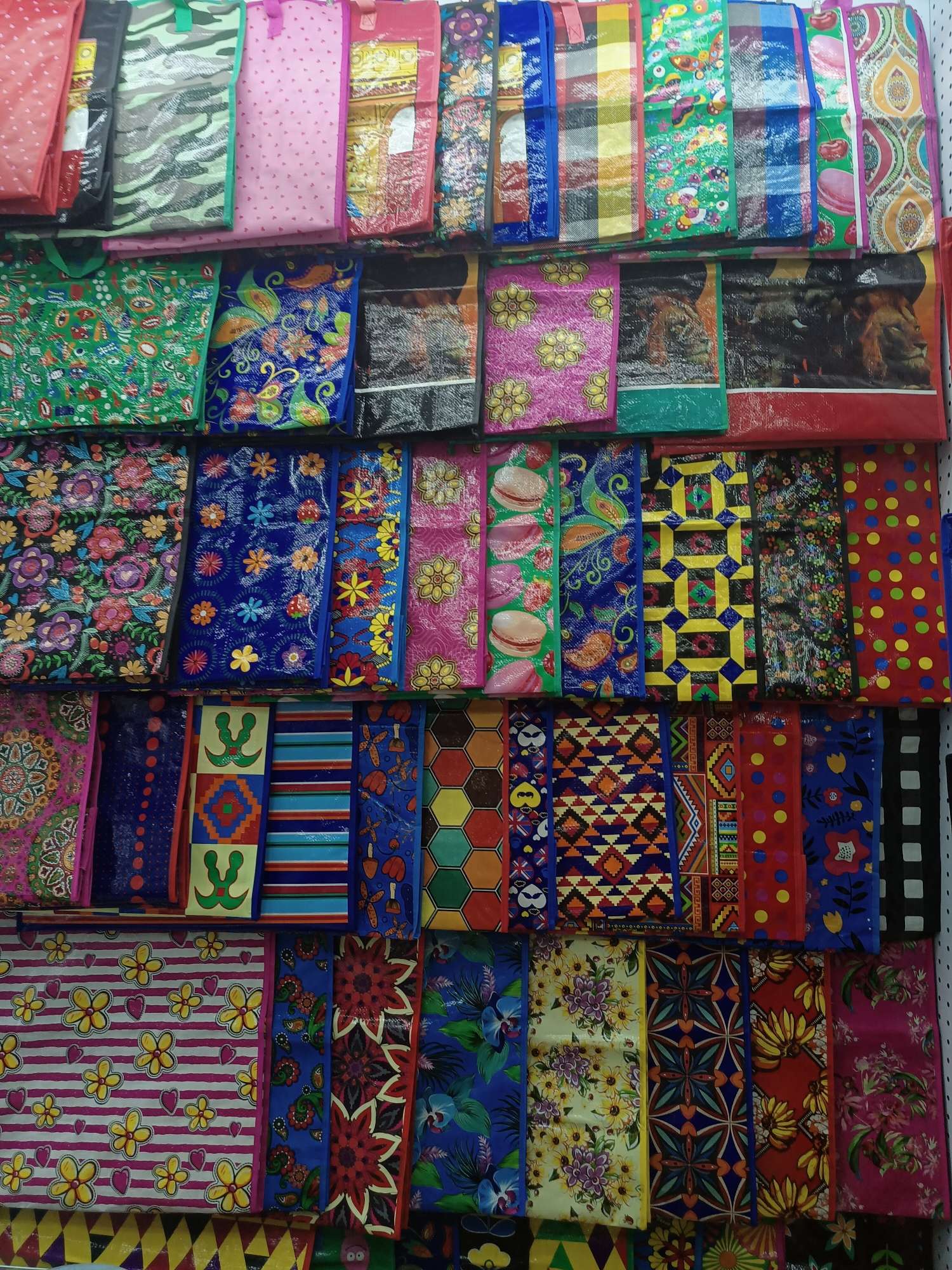 Woven bags, storage bags, luggage bags, moving bags, cartoon bags, eco-friendly bags, cotton quilt bags, plastic bags, pp bags, 45*50*18 detail image 3