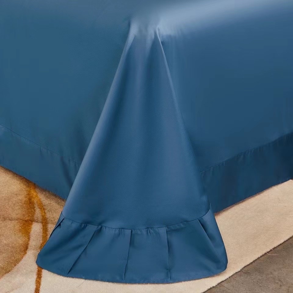 60-count long-staple cotton blue bedding and home textile duvet covers Item Picture