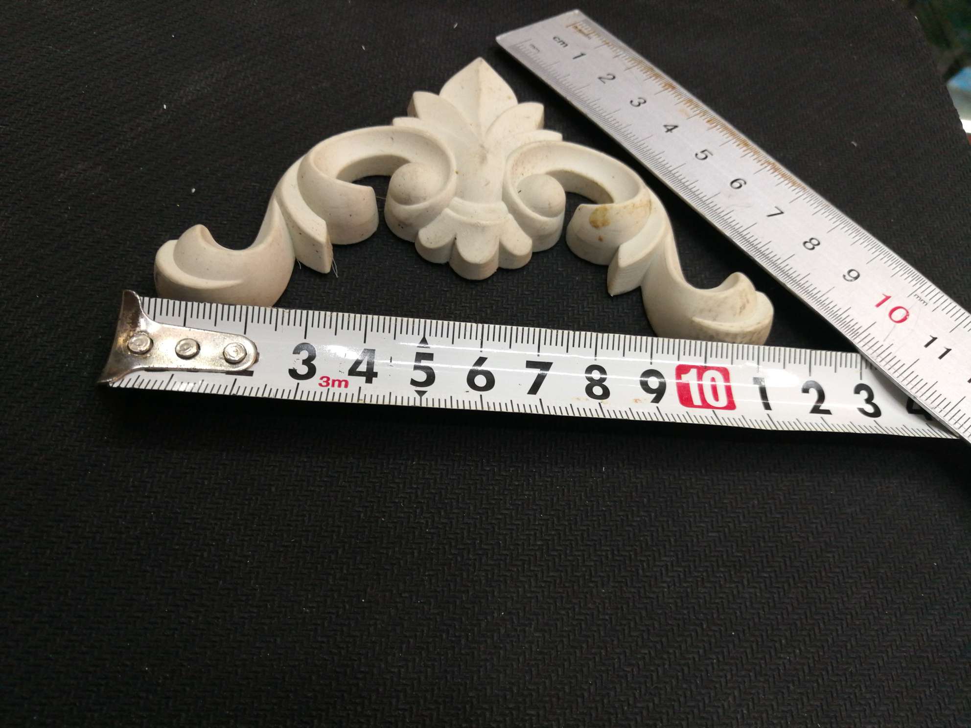 塑料装饰软花1427白底实物图