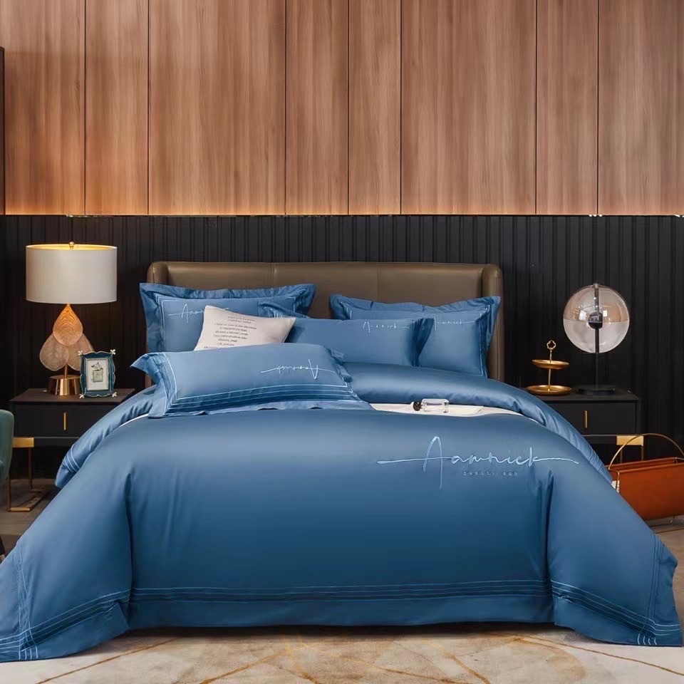 60-count long-staple cotton blue bedding and home textile duvet covers Specification image