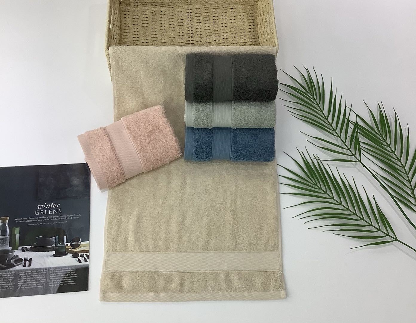 Plain towel details Picture