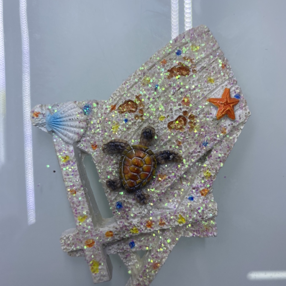 沙滩椅海洋冰箱贴