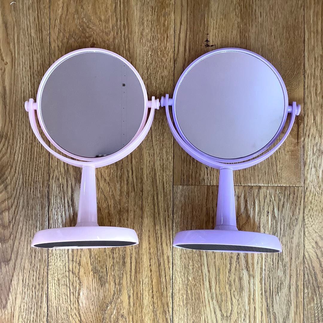 可旋转台镜化妆镜时尚大方双面圆形台式化妆镜（8022）详情图1