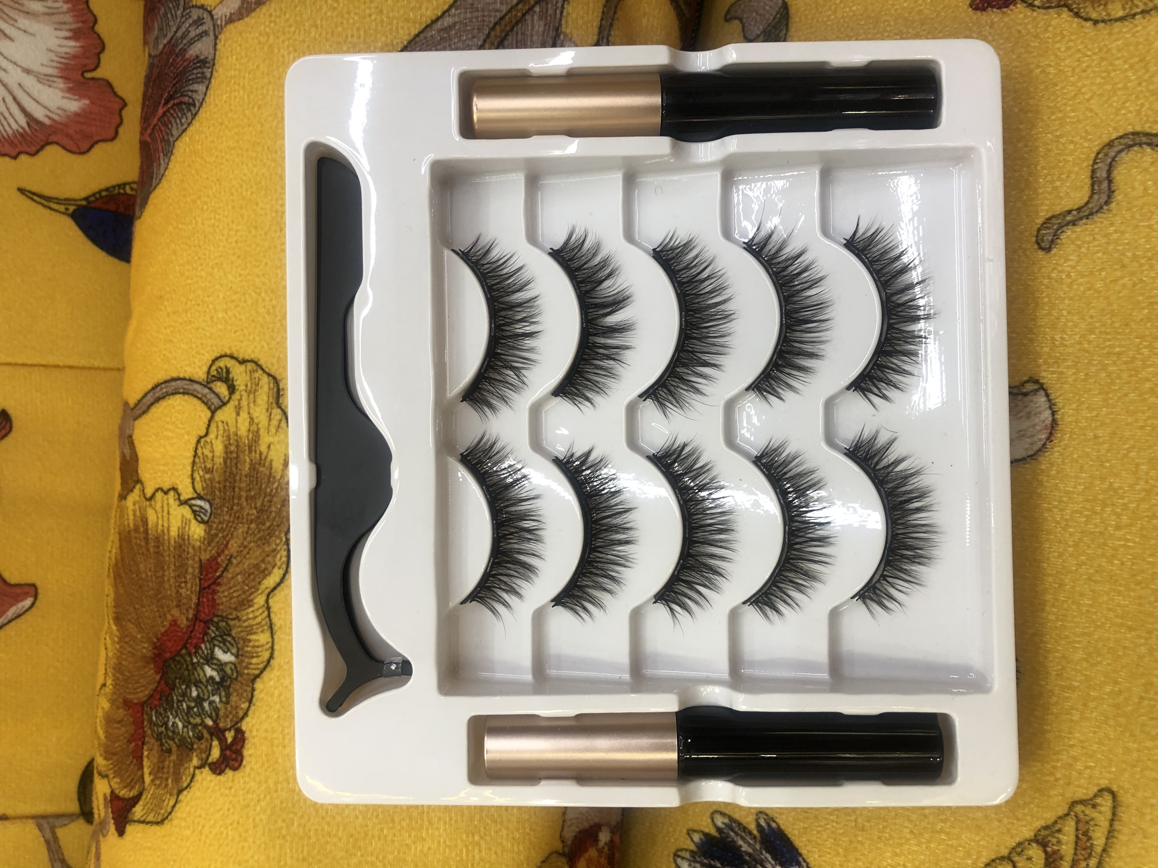 5 Pairs Of Multi-Layer Magnet Eyelashes Set Natural Thick Non-Stick False Eyelashes details Picture