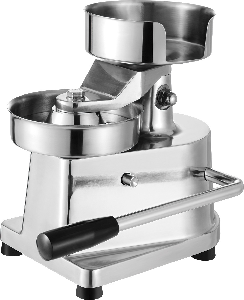 Stainless steel hamburger machine, commercial manual hamburger filling press, stainless steel hamburger Patty press type 150 Application Scenario