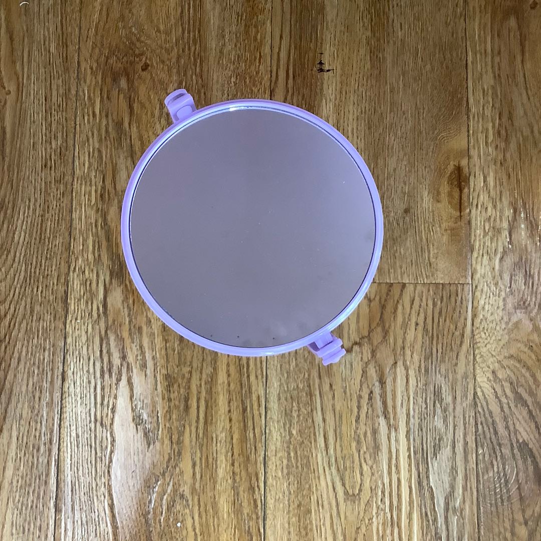 可旋转台镜化妆镜时尚大方双面圆形台式化妆镜（8022）详情图2