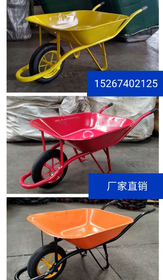 Factory direct sales of wheelbarrows, unicycles, construction wheelbarrows, engineering wheelbarrows, double-wheel wheelbarrows, ash hopper carts, mud hopper carts, unicycle cement carts, garden wheelbarrows, construction site wheelbarrows, agricultural wheelbarrows Specification image