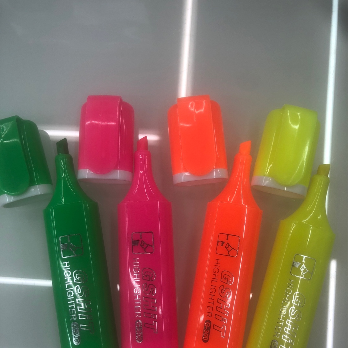 300-4PVC bag color rod highlighter details Picture