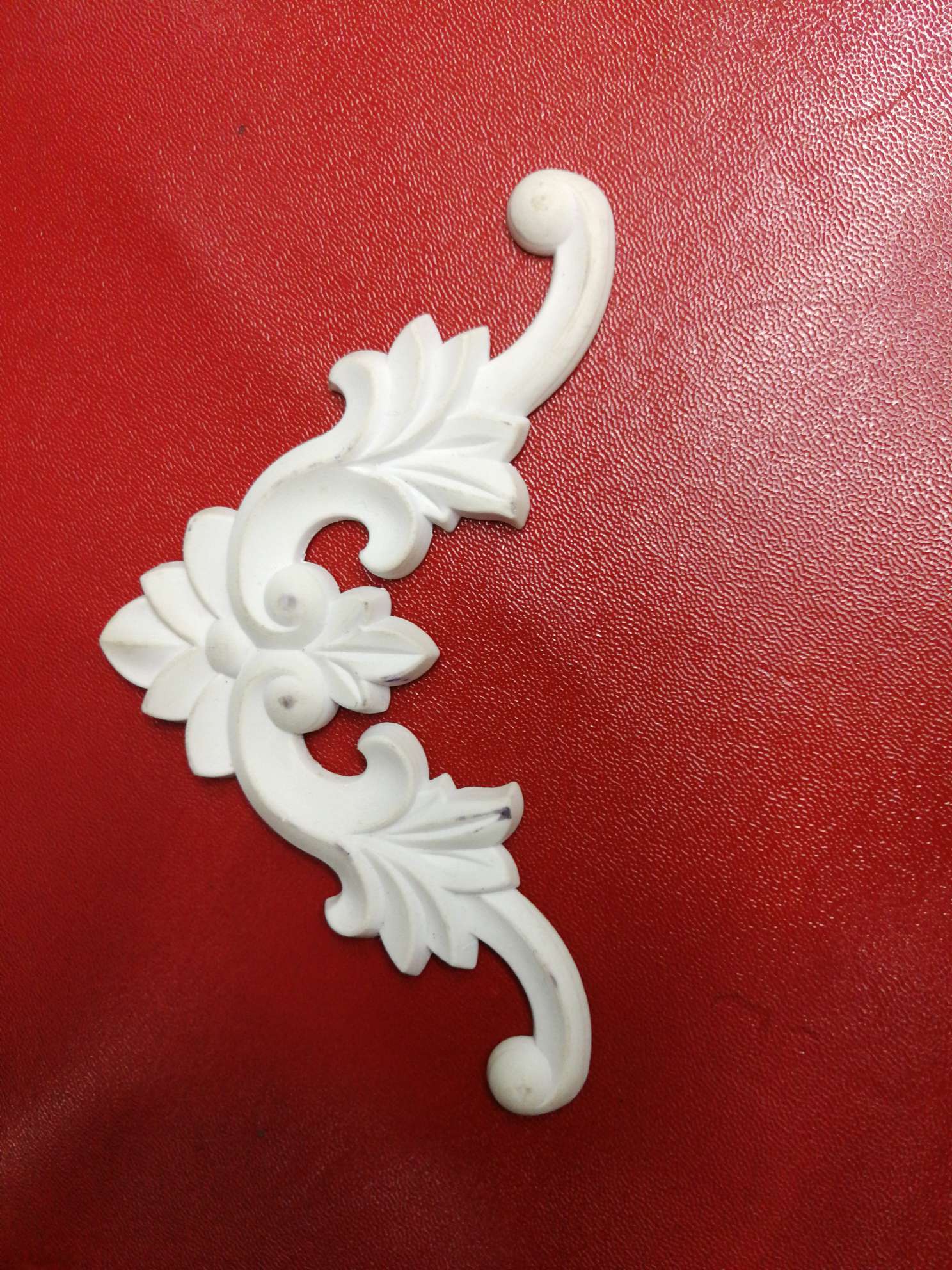 塑料装饰软花6041白底实物图