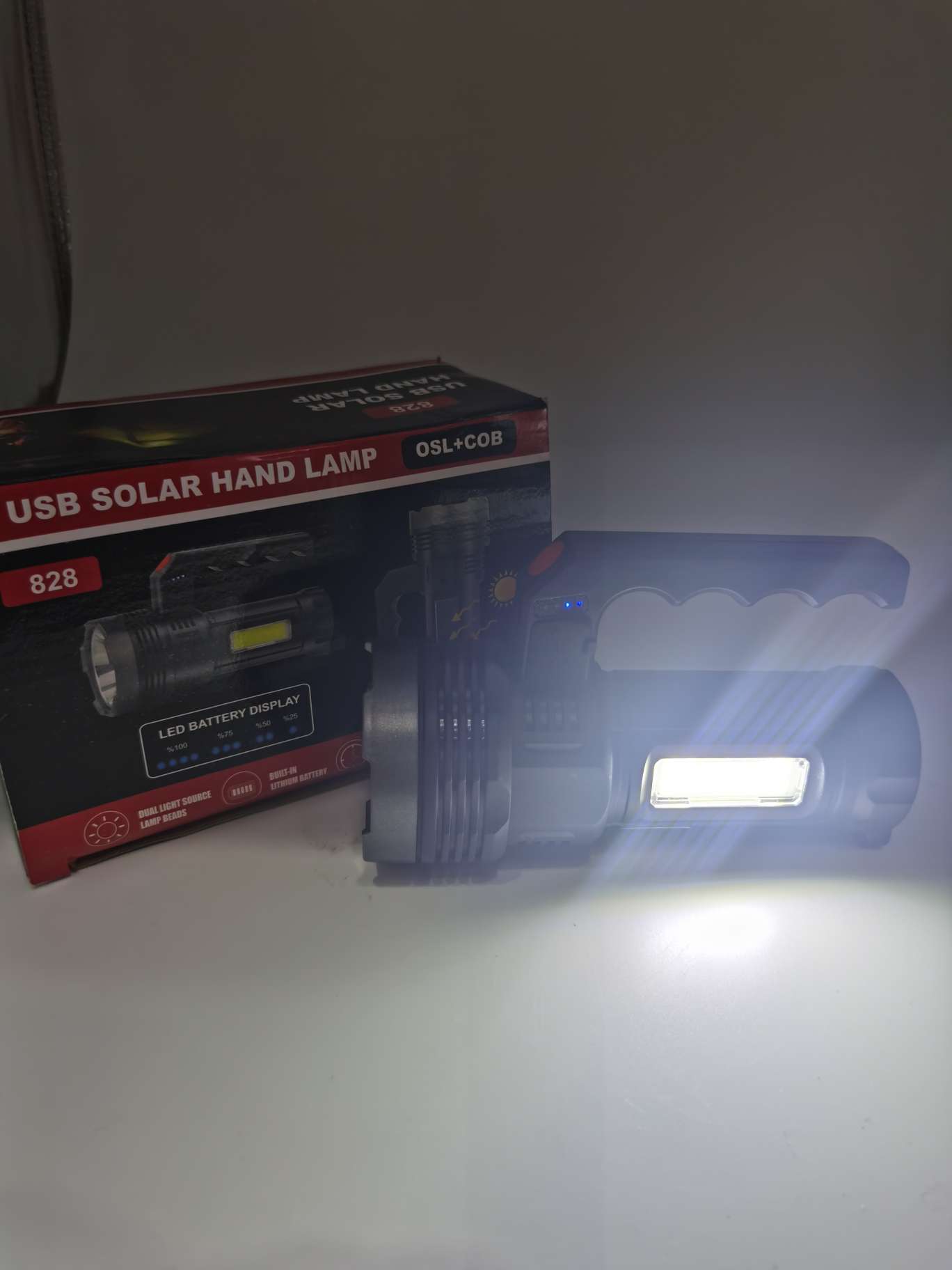 828 Solar High-intensity Portable lamp Specification image