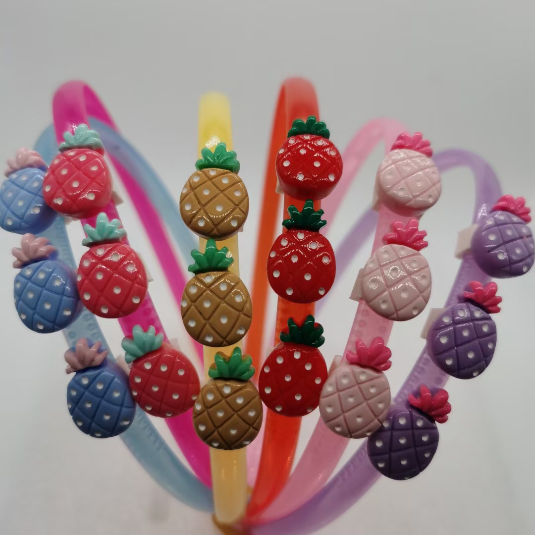 三个小号带点菠萝头扣