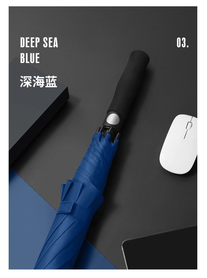 Factory direct sales of large long-handled umbrellas in stock, golf style, men's and women's advertising, customized gift orders, logo printing available detail image 15