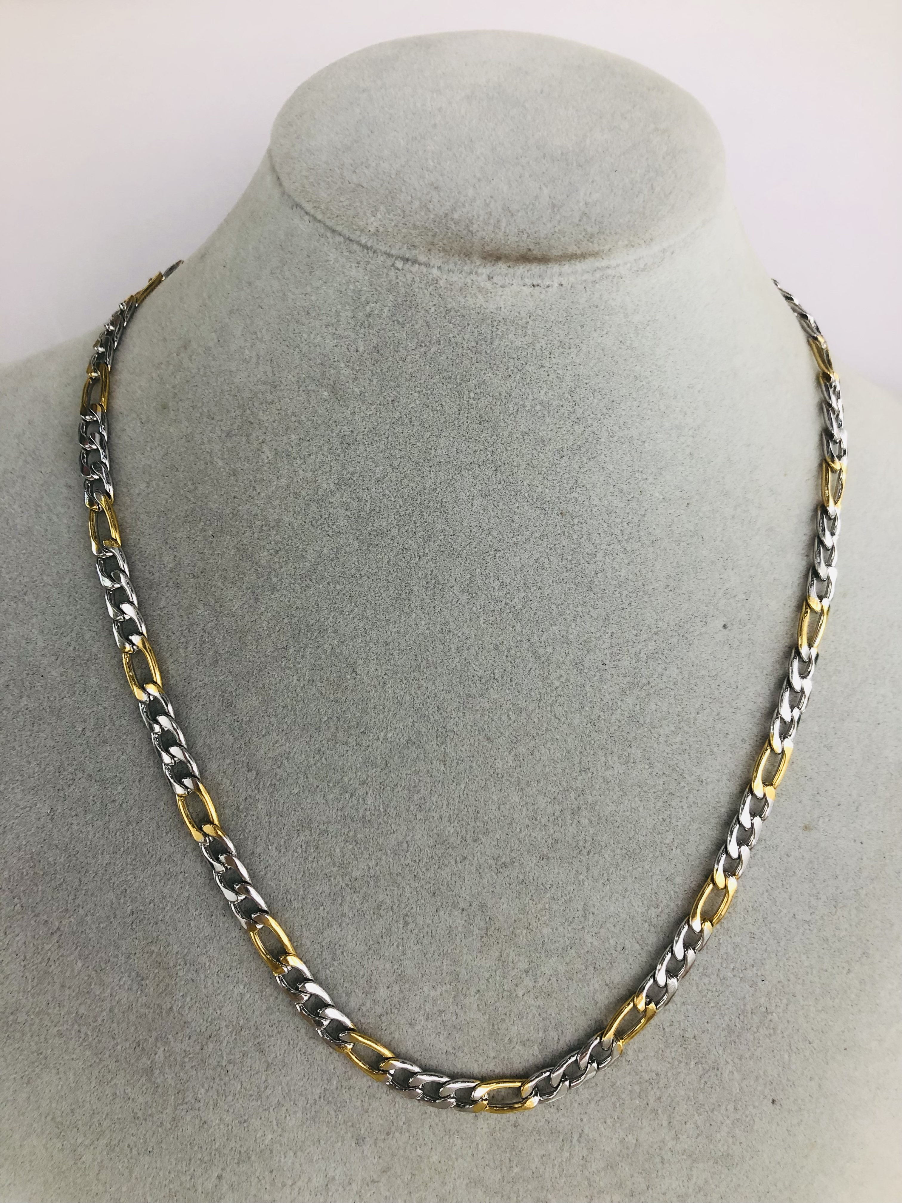 1.6NK(3:1) interlaced gold stainless steel necklace Specification image