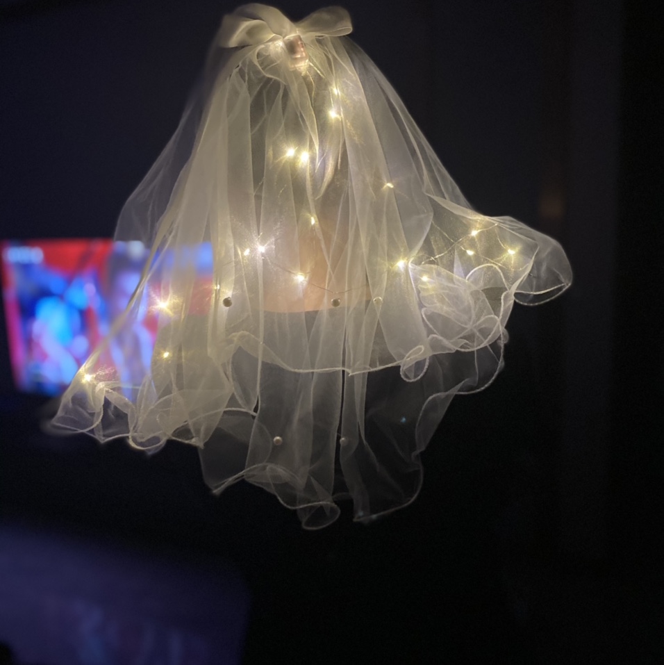 儿童婚纱头饰簪花配饰 发饰头纱设计 硅胶头套电话绳发圈 泳帽男女舒适耐用