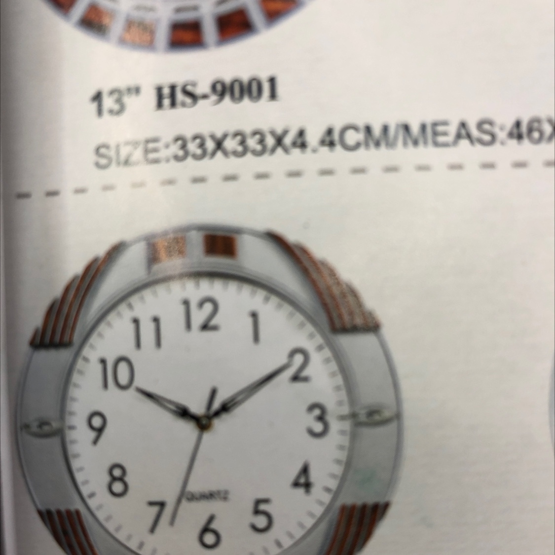 9005 Wall clock