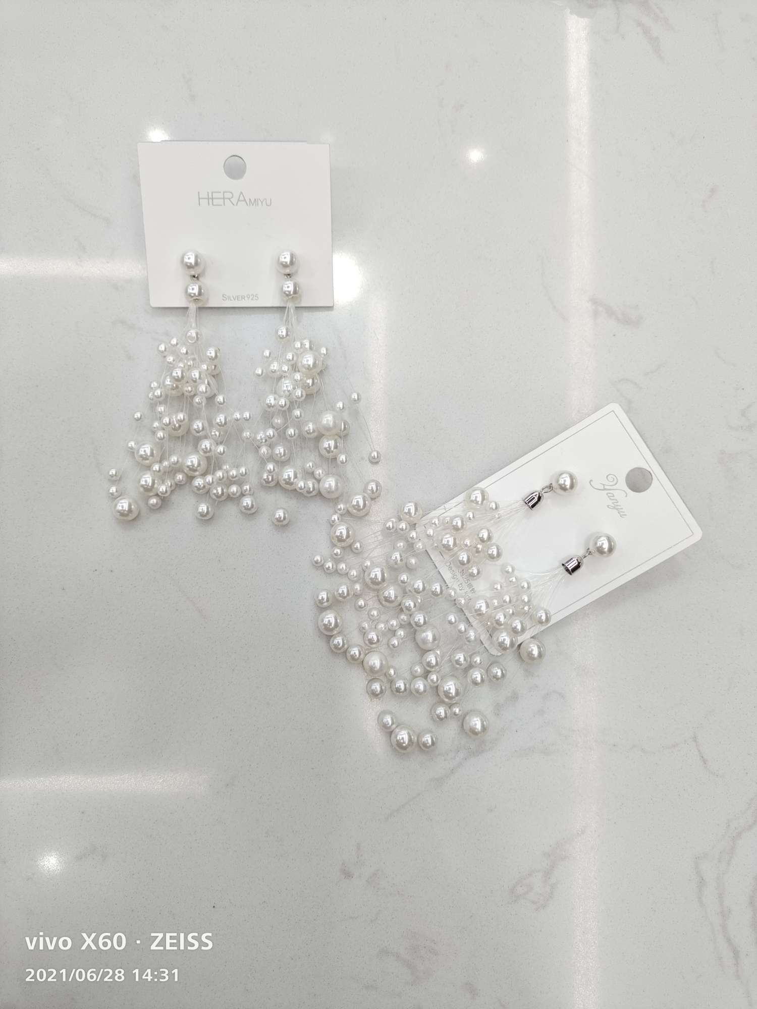 时尚经典系列珍珠流苏耳ins主推款爆详情图1