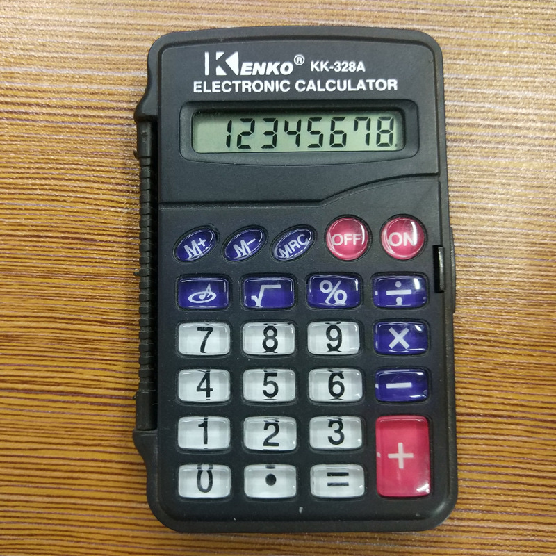 批发学生计算器众成JS-328 掌上翻盖计算器产品图