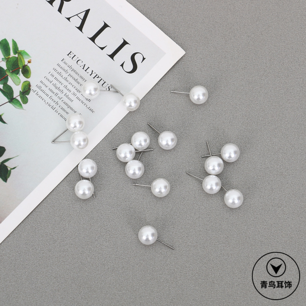 Factory direct sales of high-quality high-gloss pearl earrings and stud earrings, pearl high-gloss imitation pearl stud accessories Application Scenario