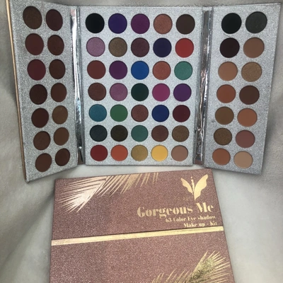 Dg63 Color Eyeshadow Gold Box Matte Bright Ground Color Smoky Eye European And American Makeup Tray