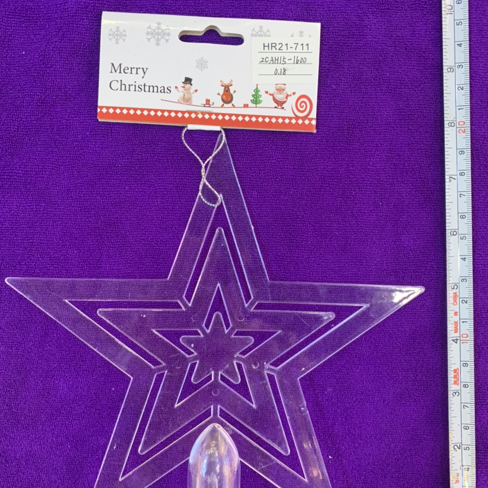 Pendants 711 Christmas Festival five-pointed star pendants, Christmas tree pendants, store decoration festival pendants, hanging decorative balls, window display pendants