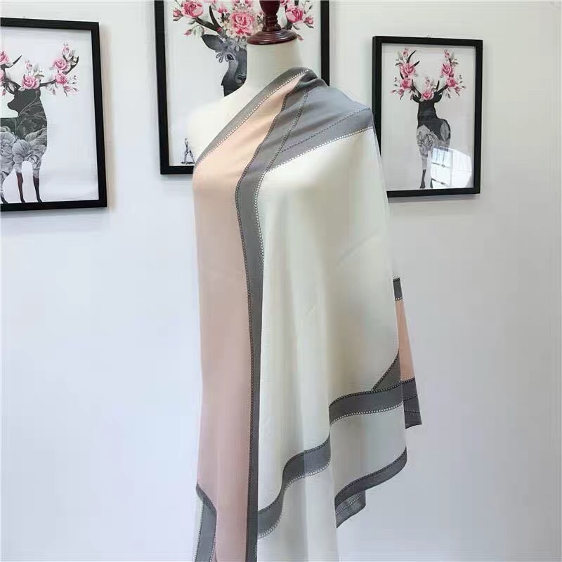 Europe And The United States Big High-End Women's Scarf Black Dual-Use Winter Everything Super Warm