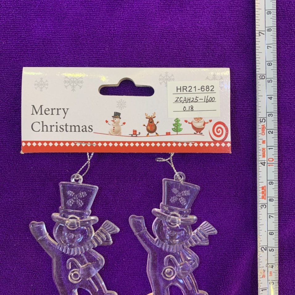 Christmas festival cute snowman-shaped pendant 682, Christmas tree pendant, store decoration, festival pendant, hanging decorative ball, window display pendant
