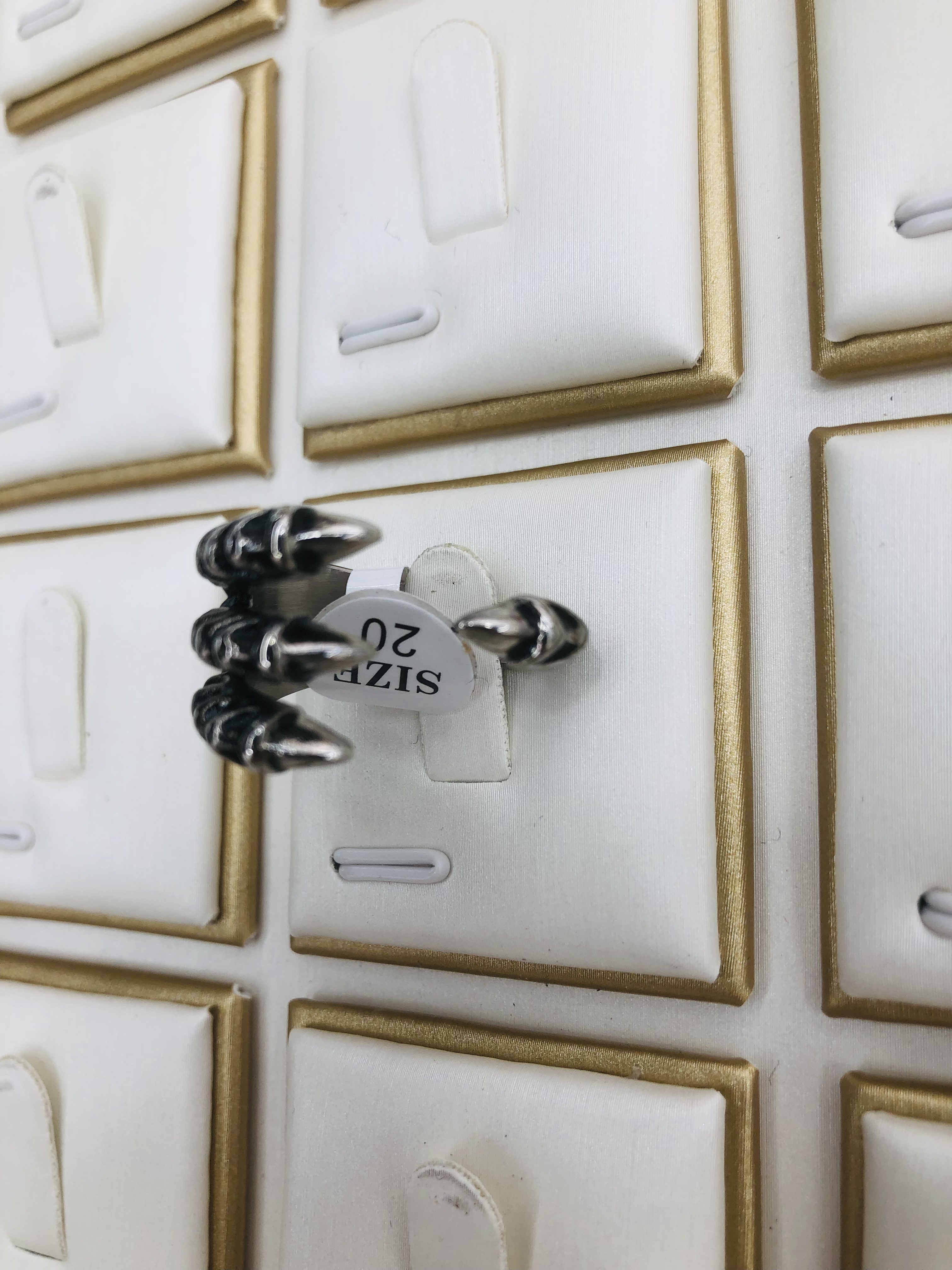 A stainless steel ring with a popular element claw design shape Application Scenario