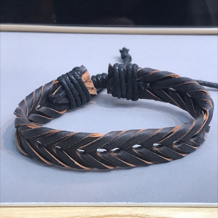 皮绳编织手链17