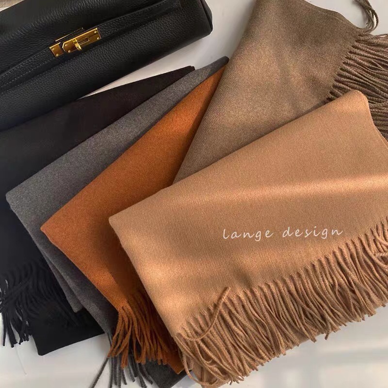 Women's Shawl Autumn-Winter Thickened Slim Mid-Length Explosive Scarf