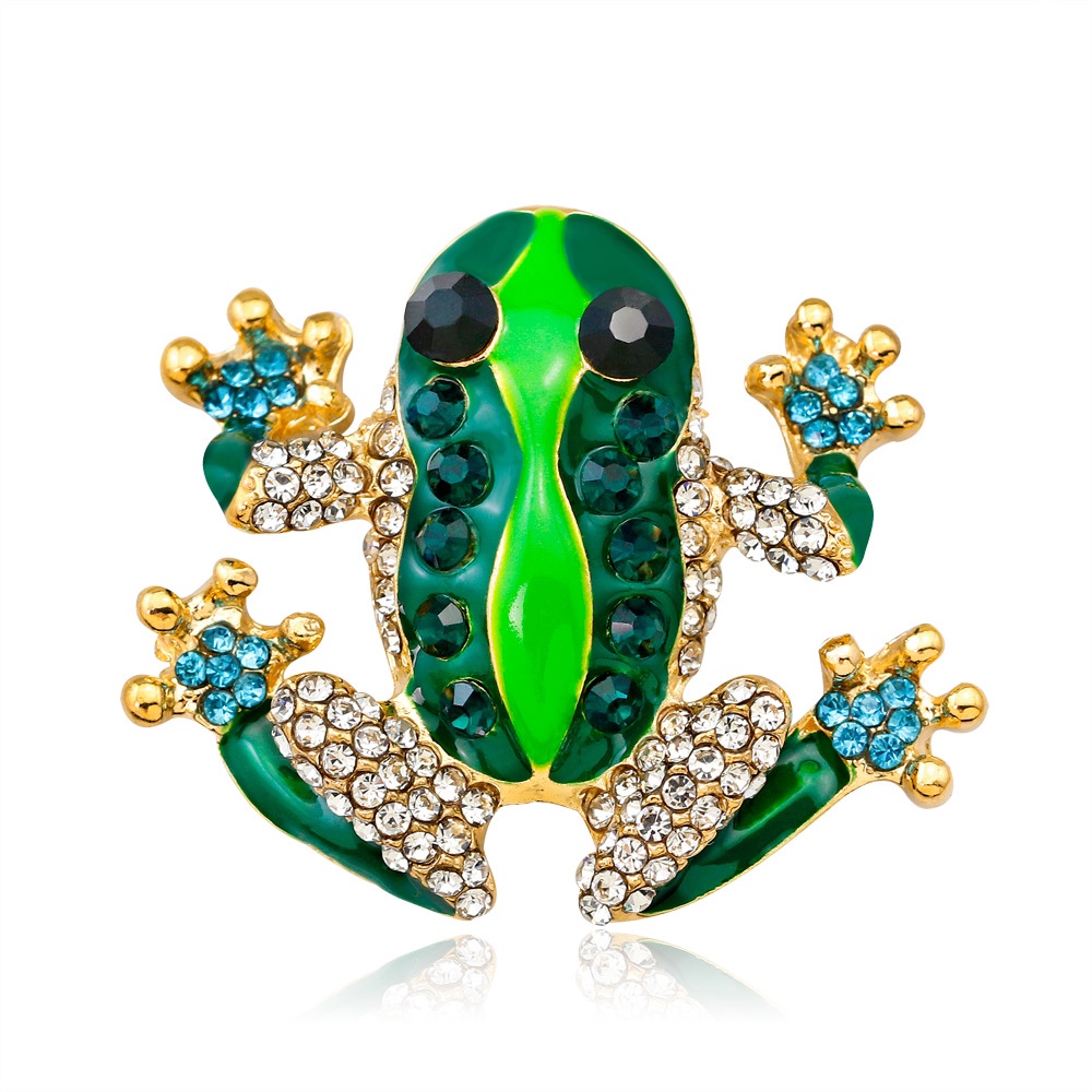 Frog Cross Border brooch