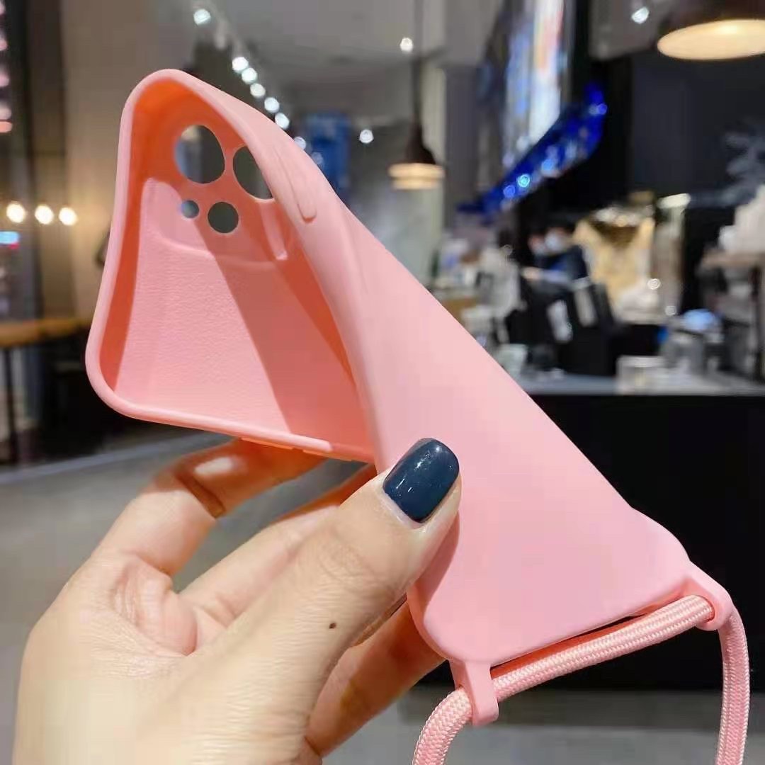 TPU带绳子/手机壳保护套白底实物图